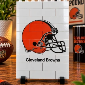 Cleveland Browns American NFL Football Club Themed LEGO® Brick Wall